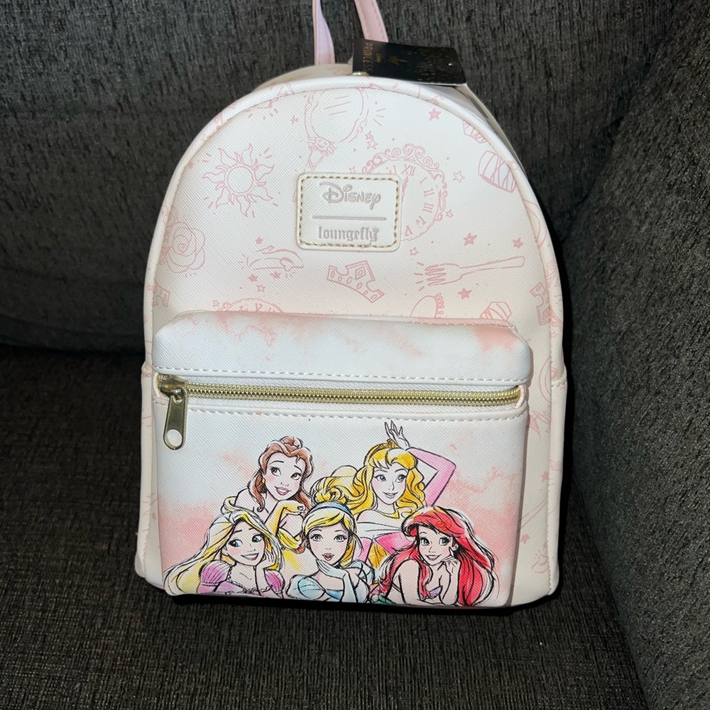 Loungefly Pink and White Princess Bags